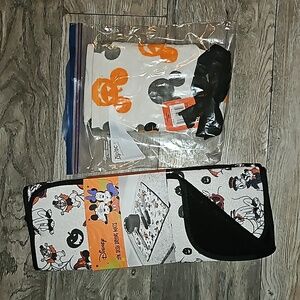 Disney Halloween hand towel and dish drying mats 2pc new